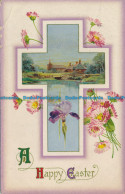 R043103 Greeting Postcard. A Happy Easter. W. And K. London. 1912 - Autres & Non Classés