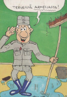 SOLDATI UMORISMO Militaria Vintage Cartolina CPSM #PBV825.A - Humour