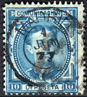 Madrid - Edi O 175 - 10 Céntimos - Mat Fech. Tp.II "Madrid" - Used Stamps