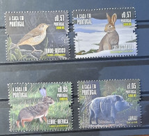 2022 - Portugal - MNH - Hunting In Portugal - 2nd Group - 4 Stamps + Block Of 1 Stamp - Unused Stamps