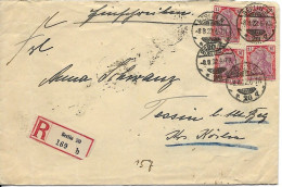 Germany Infla Period R-letter From Berlin 8.8.1922 5 Marks Tariff - Storia Postale