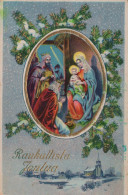 ÁNGEL NAVIDAD Vintage Antiguo Tarjeta Postal CPA #PAG644.A - Angels