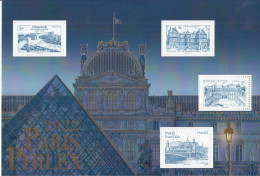 2022 France Paris Philex Architecture GOLD Miniature Sheet Of 4 MNH @ BELOW FACE VALUE - Ongebruikt