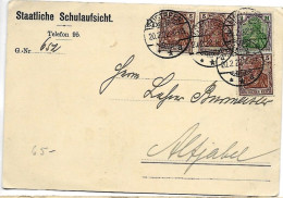 Germany Infla Card From Lübtheen 20.2.1922 From School Authority - Brieven En Documenten