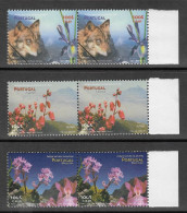 Portugal Acores Azores Madeira Madère SPECIMEN Europa CEPT 1999 Loup Fleurs Wolf Flowers X 2 ** - 1999