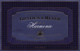 Etiquette GRATIEN MEYER DRY . Harmonie . Saumur . - Otros & Sin Clasificación