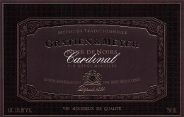 Etiquette GRATIEN MEYER Noir De Noirs CARDINAL .  - Otros & Sin Clasificación