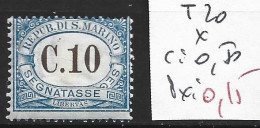 SAINT-MARIN TAXE 20 * Côte 0.50 € - Timbres-taxe