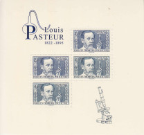 2022 France Louis Pasteur Science Health Microscope Nobel Prize FOIL  Miniature Sheet Of 4 MNH @ BELOW FACE VALUE - Neufs