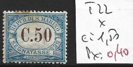 SAINT-MARIN TAXE 22 * Côte 1.50 € - Timbres-taxe