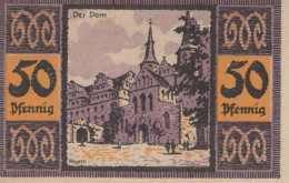 50 PFENNIG 1921 Stadt MERSEBURG Saxony DEUTSCHLAND Notgeld Banknote #PF876 - [11] Emissioni Locali