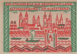 50 PFENNIG 1921 Stadt MAGDEBURG Saxony UNC DEUTSCHLAND Notgeld Banknote #PI731 - [11] Emissioni Locali