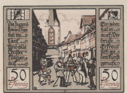 50 PFENNIG 1922 Stadt QUEDLINBURG Saxony UNC DEUTSCHLAND Notgeld Banknote #PB828 - [11] Emissions Locales
