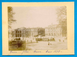 Suisse Genève 1893 * Tramway Place Neuve * Photo Originale - Lieux