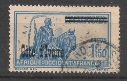 COTE D'IVOIRE - 1933 - N°YT. 101 - 1f50 Bleu-gris - Oblitéré / Used - Usati