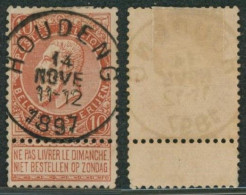 Fine Barbe - N°57 Obl Simple Cercle "Houdeng" (T1L)   // (AD) - 1893-1900 Barba Corta