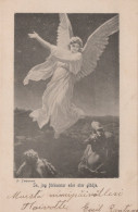 ENGEL WEIHNACHTSFERIEN Vintage Antike Alte Ansichtskarte Postkarte CPA #PAG658.DE - Angels