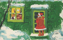 WEIHNACHTSMANN SANTA CLAUS Neujahr Weihnachten Vintage Ansichtskarte Postkarte CPSMPF #PKG382.DE - Kerstman