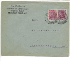 Germany Infla Letter From Hettstedt 15.4.1922 - Brieven En Documenten