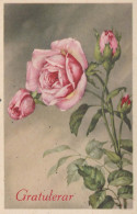 FLOWERS Vintage Ansichtskarte Postkarte CPA #PKE654.DE - Flowers