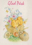 OSTERN HUHN EI Vintage Ansichtskarte Postkarte CPSM #PBO766.DE - Pascua