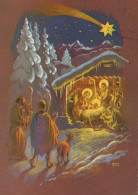 Jungfrau Maria Madonna Jesuskind Weihnachten Religion Vintage Ansichtskarte Postkarte CPSM #PBB810.DE - Jungfräuliche Marie Und Madona