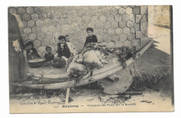 CPA RARE écrite En 1910 - Haiphong - Transport Des Porcs Sur La Brouette - Collection R. Bonal - Viêt-Nam
