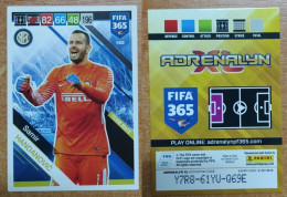 AC - 160 SAMIR HANDANOVIC  INTER MILAN  TEAM MATE  PANINI FIFA 365 2019 ADRENALYN TRADING CARD - Trading-Karten