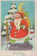 WEIHNACHTSMANN SANTA CLAUS WEIHNACHTSFERIEN Vintage Postkarte CPSMPF #PAJ500.DE - Santa Claus