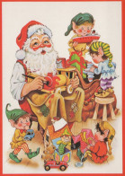 WEIHNACHTSMANN SANTA CLAUS KINDER WEIHNACHTSFERIEN Vintage Postkarte CPSM #PAK274.DE - Santa Claus