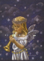 ENGEL WEIHNACHTSFERIEN Feiern & Feste Vintage Ansichtskarte Postkarte CPSM #PAH427.DE - Anges