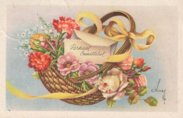 FLORES Vintage Tarjeta Postal CPSMPF #PKG074.ES - Fleurs