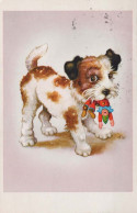 PERRO Animales Vintage Tarjeta Postal CPA #PKE777.ES - Perros