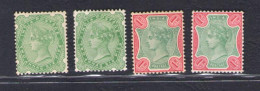 1892-97 India - Stanley Gibbson N. 103-06 - Effige Vittoria - MH* - Altri & Non Classificati