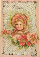 NIÑOS Escena Paisaje Vintage Tarjeta Postal CPSM #PBV067.ES - Scènes & Paysages