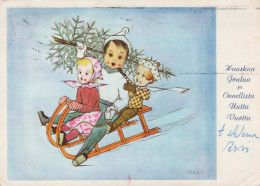 NIÑOS NIÑOS Escena S Paisajes Vintage Tarjeta Postal CPSM #PBU389.ES - Scènes & Paysages