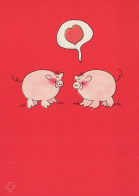 CERDOS Animales Vintage Tarjeta Postal CPSM #PBR779.ES - Schweine