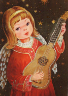 ÁNGEL Navidad Vintage Tarjeta Postal CPSM #PBP451.ES - Angels