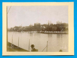 Suisse Lac Léman 1893 * Hermance Vu D’un Bateau à Vapeur / Montreux * 2 Photos Originales - Lieux