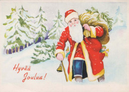 PAPÁ NOEL Feliz Año Navidad Vintage Tarjeta Postal CPSM #PBL466.ES - Santa Claus