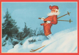 PAPÁ NOEL Feliz Año Navidad Vintage Tarjeta Postal CPSM #PBL076.ES - Santa Claus
