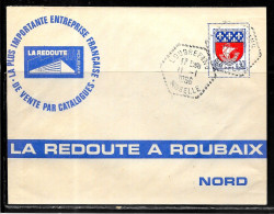 K160 - BLASON PARIS SUR LETTRE DE LOUDREFING DU 11/01/66 - LA REDOUTE - 1961-....