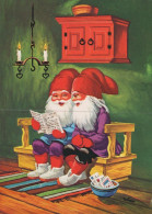 PAPÁ NOEL NAVIDAD Fiesta Vintage Tarjeta Postal CPSM #PAK956.ES - Santa Claus