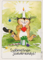 GATO GATITO Animales Vintage Tarjeta Postal CPSM Unposted #PAM210.ES - Chats