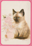 GATO GATITO Animales Vintage Tarjeta Postal CPSM #PAM584.ES - Cats