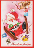 PAPÁ NOEL NAVIDAD Fiesta Vintage Tarjeta Postal CPSM #PAJ982.ES - Santa Claus
