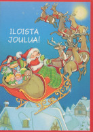 PAPÁ NOEL NAVIDAD Fiesta Vintage Tarjeta Postal CPSM #PAJ910.ES - Santa Claus