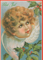 ÁNGEL NAVIDAD Vintage Tarjeta Postal CPSM #PAJ243.ES - Angels