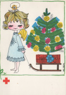 ÁNGEL NAVIDAD Vintage Tarjeta Postal CPSM #PAH982.ES - Engel