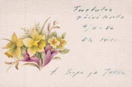 FLEURS Vintage Carte Postale CPSM #PBZ237.FR - Flowers